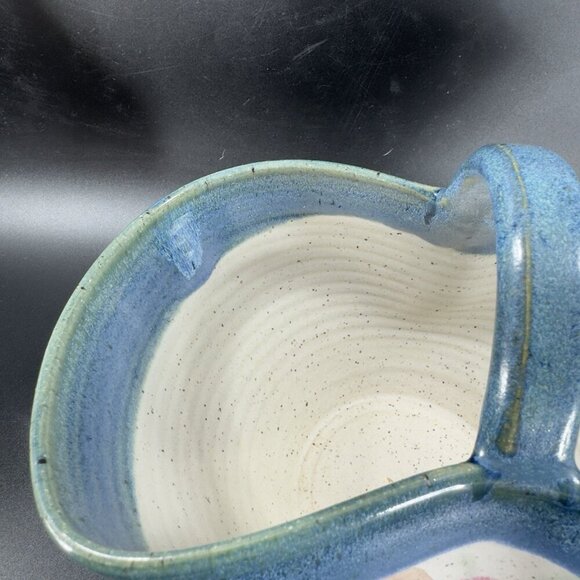 2004 North Carolina RUSSELLWOOD Pottery Hand Made Basket Dish Bowl Signed VTG - Picture 10 of 14